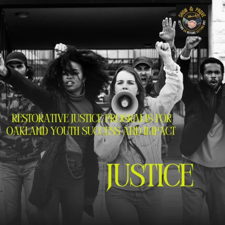 Restorative justice meeting bringing victims, offenders, and community together