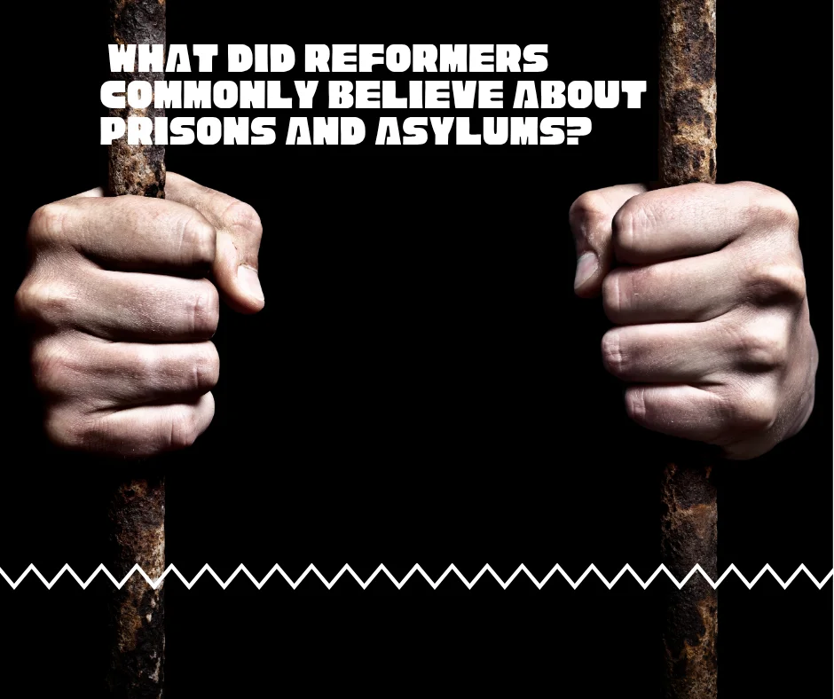What Did Reformers Commonly Believe About Prisons and Asylums
